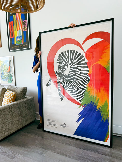 Affiche Hermès originale - Carré Hermès - 2019