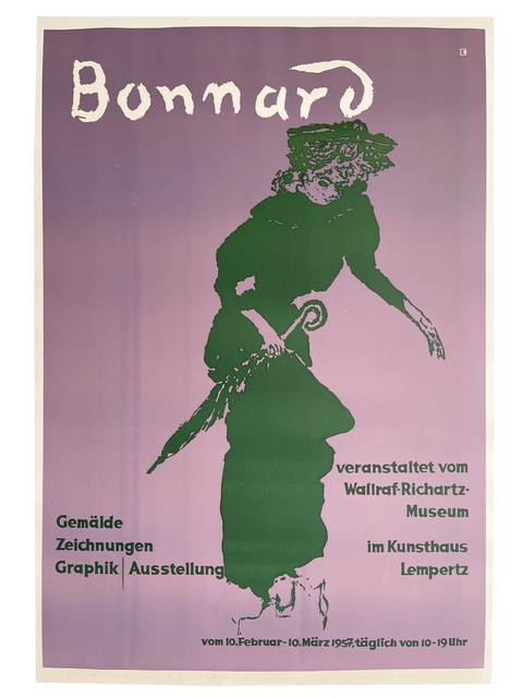 Original Bonnard Poster Wallraf Richartz Museum, 1957