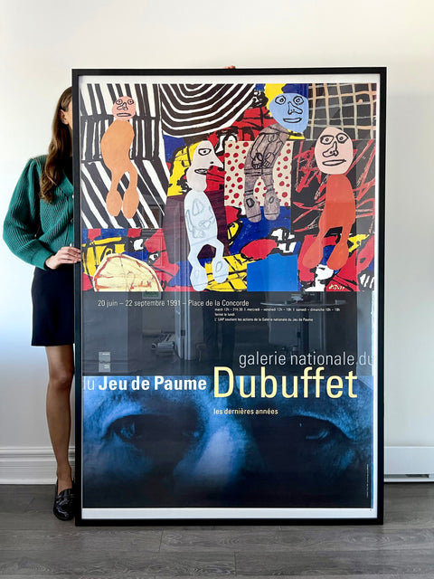 Affiche originale de Jean Dubuffet Galerie Nationale - Place de la Concorde, 1991