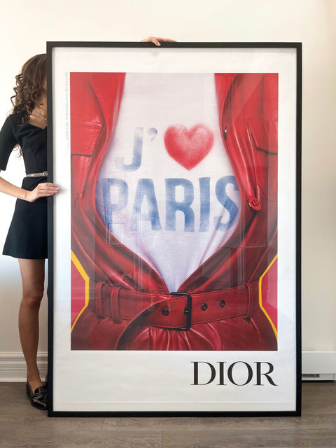 Affiche originale Dior "J'aime Paris" 122x183 cm, 2021 - Paris