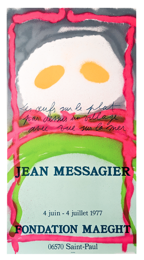 Affiche originale Jean Messagier Fondation Maeght 1977