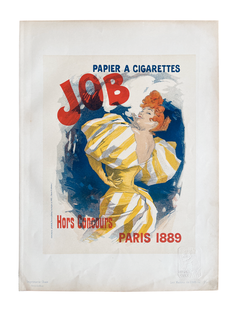 Job "papie à cigarettes", Cheret Paris 1896 - plate 1 - Maitres De L’Affiche