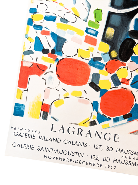 Original Poster Lagrange Gallerie Villand Galanis 1957