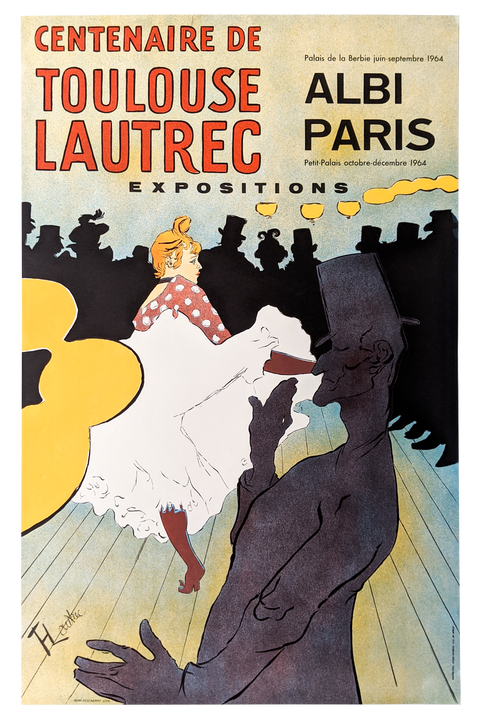 Original Poster Toulouse Lautrec Exhibition 1964 - Mourlot