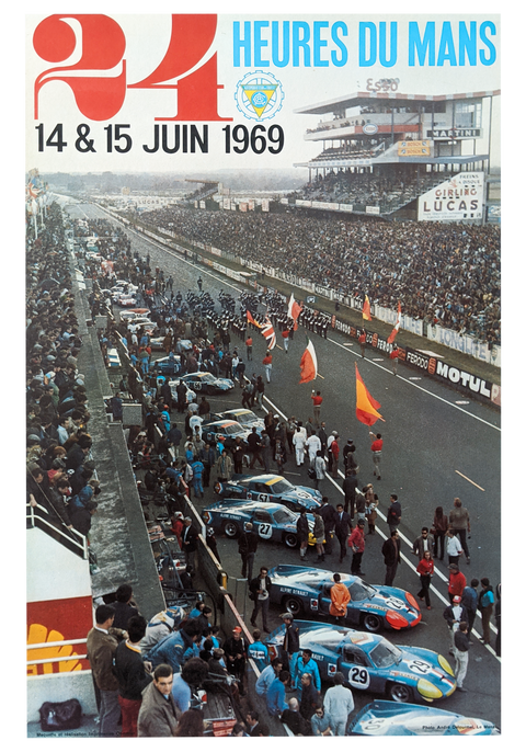 Original Poster Le Mans 24 Hours Race 1969