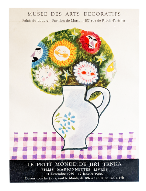 Affiche originale "Le Petit Monde De Jiri Trnka" - 1959