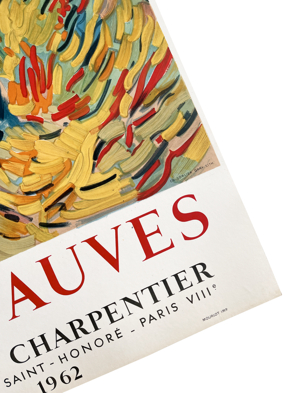 Original Lithographic Poster Les Fauves Galerie Charpentier 1962