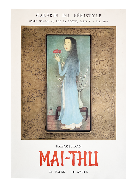 Affiche originale Maï-Thu, Galerie Du Péristyle - 1960