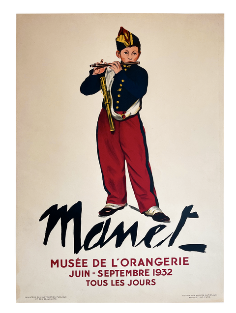 Affiche d'exposition originale Édouard Manet, 1932 - MOURLOT