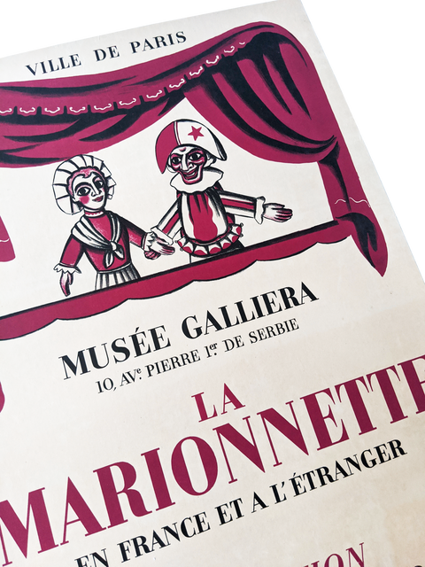 Original Poster La Marionette Musée Galleria 1939 - Mourlot
