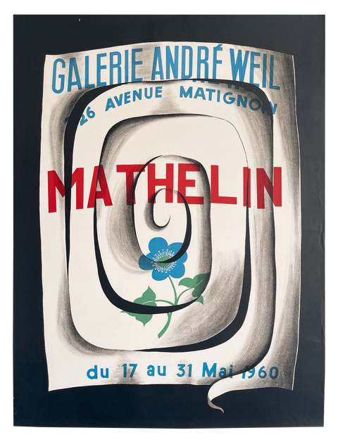 Affiche originale par Lucien Mathelin 1960 Lithographie