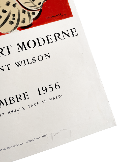 Original Henri Matisse 1956, signé par Fernand Mourlot