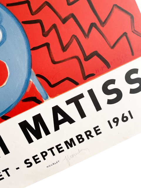 Affiche originale « Henri Matisse - Musée Toulouse-Lautrec, Albi » - 1961 - Signée par Fernand Mourlot