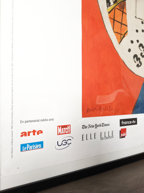Original Exhibition Poster Henri Matisse 2020 - Big Size - 4x6ft