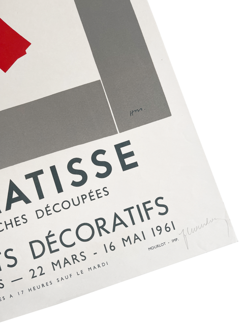 Original Matisse 1961 "Les Grandes Gouaches Découpées" Signed By Fernand Mourlot