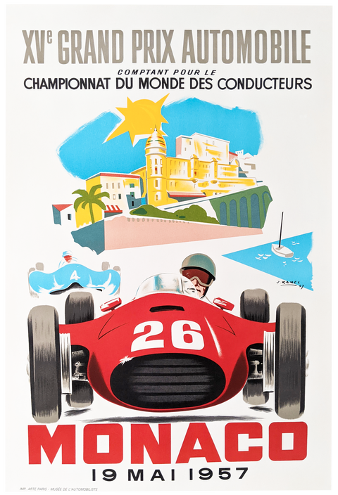 Original Poster Grand Prix Monaco - 1957