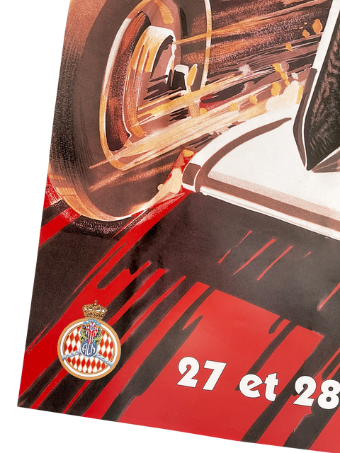 Affiche originale Formule 1 - Historique Grand Prix Monaco 2000
