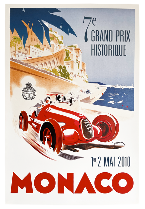 Affiche originale de Formule 1 - Historique Grand Prix Monaco 2010