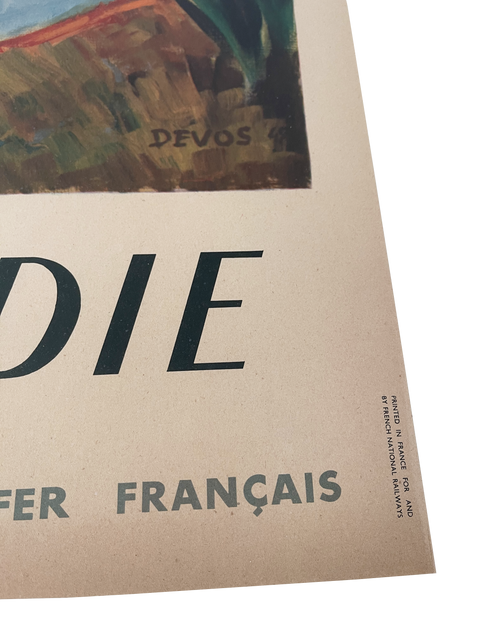 Original Poster Normandie Chemin De Fer, 1947