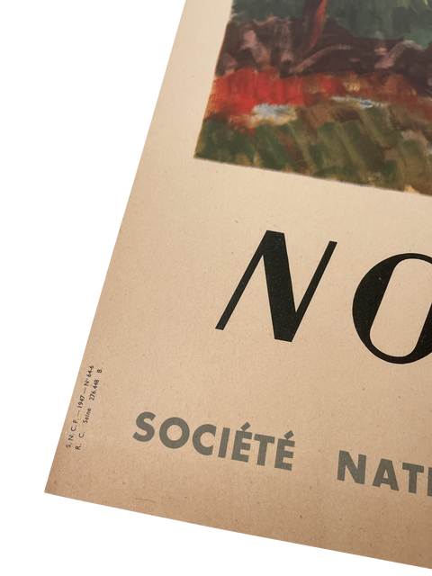 Original Poster Normandie Chemin De Fer, 1947