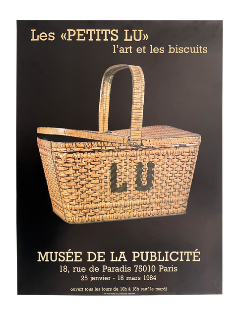 Affiche originale Petits LU, Musée de la Publicité Paris - 1984