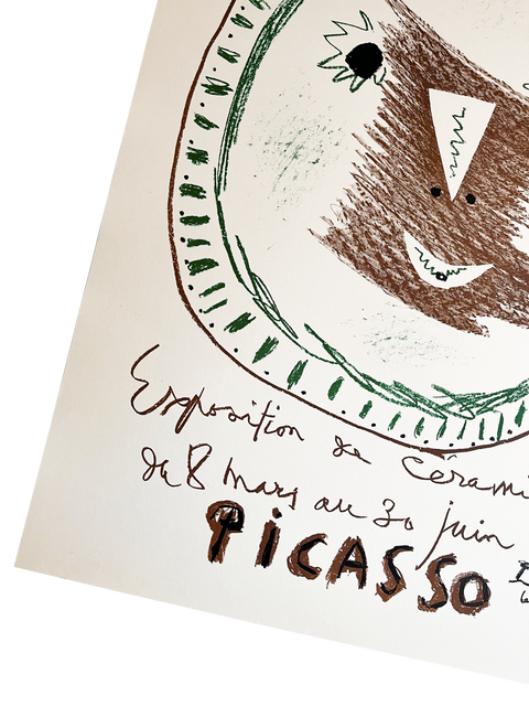 Affiche Originale Picasso Céramiques II - Maison Pensée Française, 1958 - Mourlot