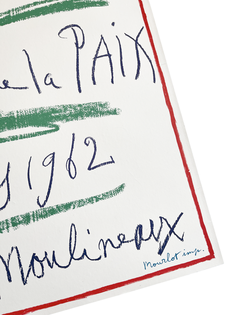 Original Poster Pablo Picasso "Congres National du Mouvement de la Paix", 1962 - Mourlot