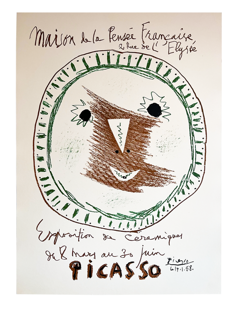 Original Picasso Poster Céramiques II - Maison Pensée Francaise, 1958 - Mourlot