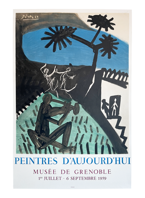 Original Picasso Poster, Peintres D'Aujourd'hui Musée De Grenoble - 1959