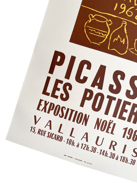 Original Picasso Poster Les Potiers Vallauris 1962