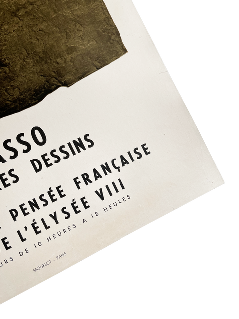 Original Poster Pablo Picasso "Sculptures Dessins", 1958 - Mourlot