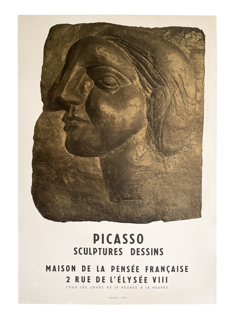 Original Poster Pablo Picasso "Sculptures Dessins", 1958 - Mourlot
