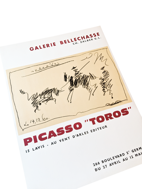 Original Picasso Poster Toros 1961 - Mourlot