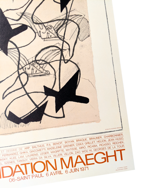 Affiche originale de l'exposition par René Char