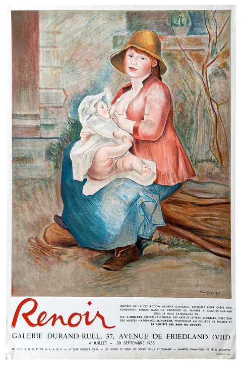 Affiche originale Renoir Mourlot 1955