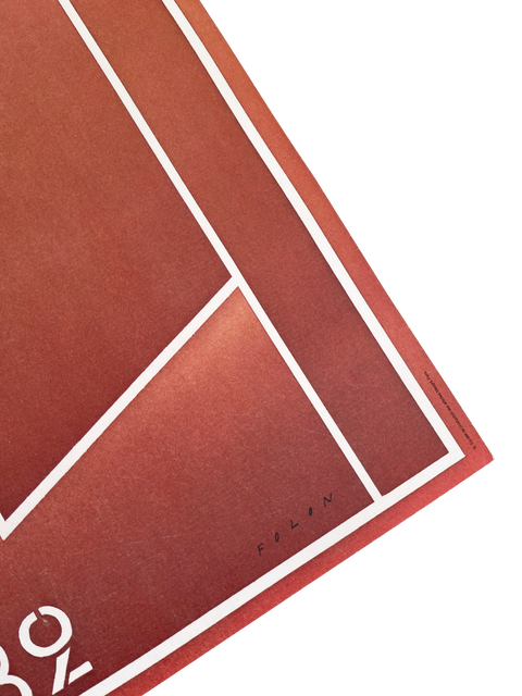 Affiche Originale Roland Garros Folon, 1982