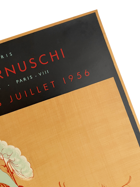 Affiche originale Tchang Ta-Ts'ien Musée Cernuschi, 1956 - Mourlot