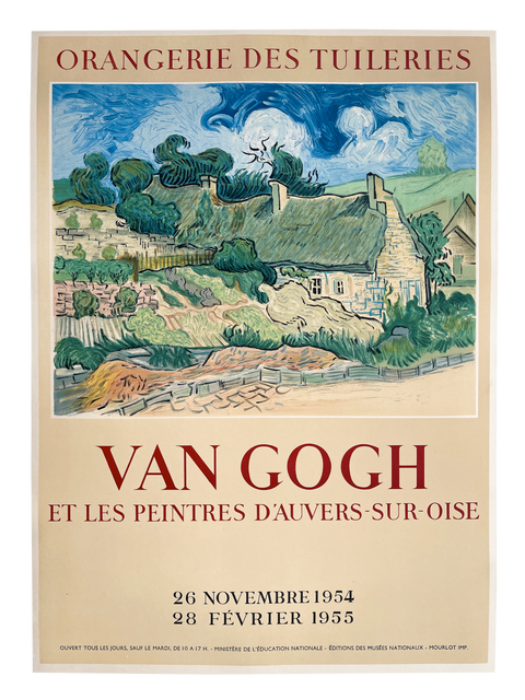 Original Van Gogh Poster Orangerie Des Tuileries 1954 - Mourlot