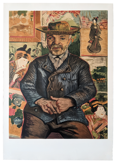 Original Van Gogh Lithography Poster "Pére Tanguy" Created Before The Letter In 1960
