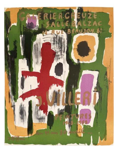Affiche originale Villeri 1948-1953