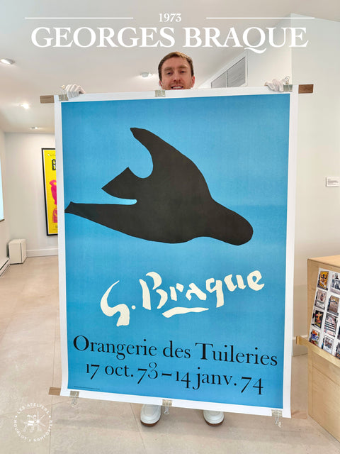 Original Georges Braque poster "Orangerie des Tuileries", 1973 (Big Size)