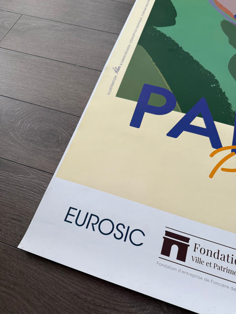 Original Paris Plage Poster By Simon Roussin, 2017