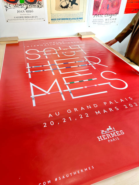Original Saut Hermes Poster 2020, Paris (3 Different Colors Available)
