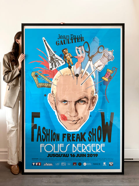 Original Poster Jean Paul Gaultier Fashion Freak Show Folies Bergere, 2019