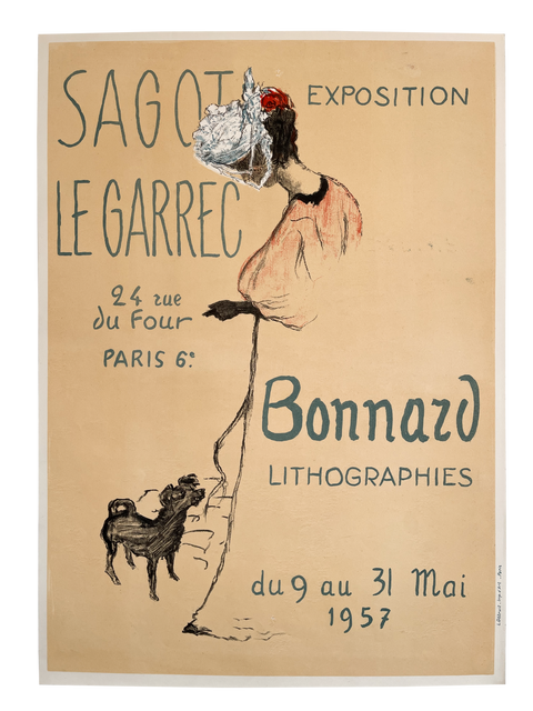 Original Pierre Bonnard Poster Sagot Le Garrec, Paris - 1957