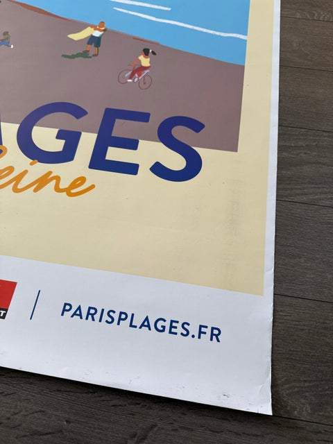 Original Paris Plage Poster By Simon Roussin, 2017