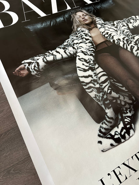 Original Bazaar Fashion Magazine Poster "Kate Moss", 2023