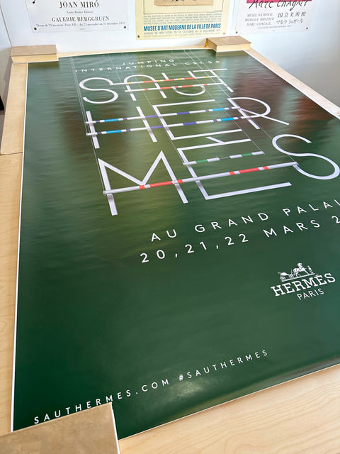 Original Saut Hermes Poster 2020, Paris (3 Different Colors Available)