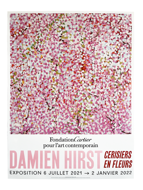 Original Poster by Damien Hirst, Exhibition At Fondation Cartier - Wonderful World Blossom