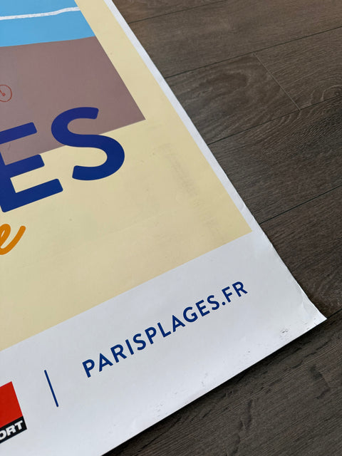 Original Paris Plage Poster By Simon Roussin, 2017